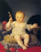 Jean Louis Voille Portrait of Alexander Pawlowitsch as a boy Spain oil painting artist
